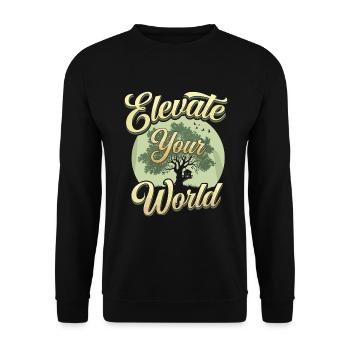 Constructeur de cabanes dans les arbres Construction de cabane dans les arbres - Sweat-shirt Unisexe - noir - Devant - Alina (178cm) & Michal (187cm)