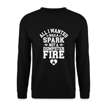 Dating-katastrophenkomödie Lustig Scheitert - Unisex Pullover - Schwarz - Vorne - Alina (178cm) & Michal (187cm)