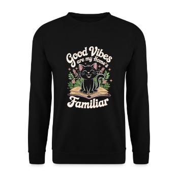 Witchy Home Decorators Mystical Interiors - Unisex Sweatshirt - black - Front - Alina (178cm) & Michal (187cm)