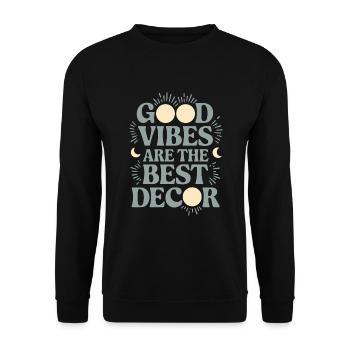 Witchy Home Decorators Mystical Interiors - Unisex Sweatshirt - black - Front - Alina (178cm) & Michal (187cm)