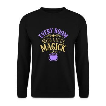 Witchy Home Decorators Mystical Interiors - Unisex Sweatshirt - black - Front - Alina (178cm) & Michal (187cm)