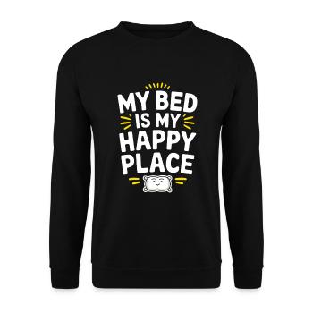 Sleep Hygiene Enthusiasts, Restful Nights, - Unisex Sweatshirt - black - Front - Alina (178cm) & Michal (187cm)