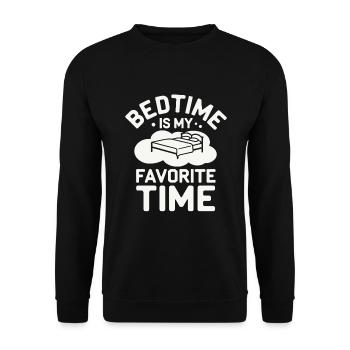 Sleep Hygiene Enthusiasts, Restful Nights, - Unisex Sweatshirt - black - Front - Alina (178cm) & Michal (187cm)