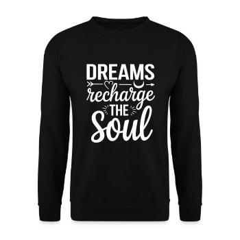 Sleep Hygiene Enthusiasts, Restful Nights, - Unisex Sweatshirt - black - Front - Alina (178cm) & Michal (187cm)