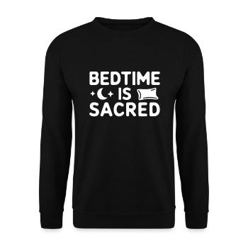 Sleep Hygiene Enthusiasts, Restful Nights, - Unisex Sweatshirt - black - Front - Alina (178cm) & Michal (187cm)