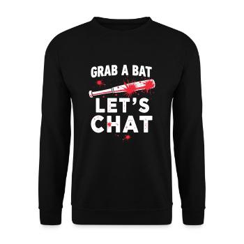 Zombie Apocalypse Humor Lustige Untote Zitate - Unisex Pullover - Schwarz - Vorne - Alina (178cm) & Michal (187cm)