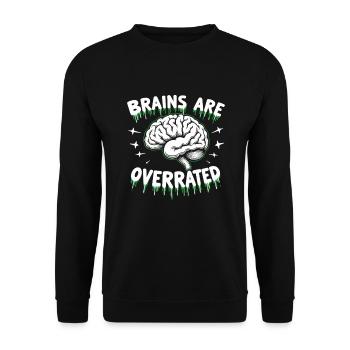 Zombie Apocalypse Humor Lustige Untote Zitate - Unisex Pullover - Schwarz - Vorne - Alina (178cm) & Michal (187cm)