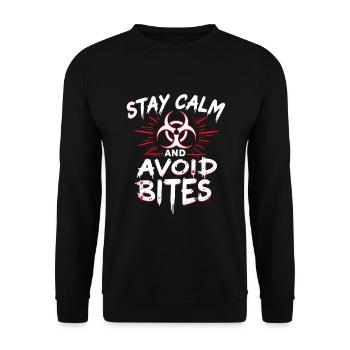 Zombie Apocalypse Humour Drôle Mort-vivant Citations - Sweat-shirt Unisexe - noir - Devant - Alina (178cm) & Michal (187cm)