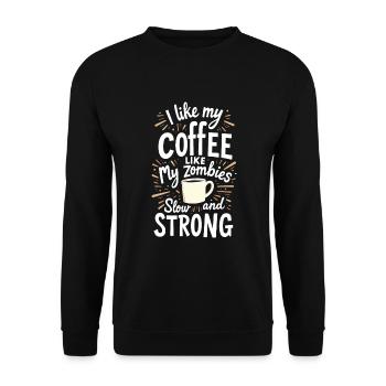 Zombie Apocalypse Humour Drôle Mort-vivant Citations - Sweat-shirt Unisexe - noir - Devant - Alina (178cm) & Michal (187cm)