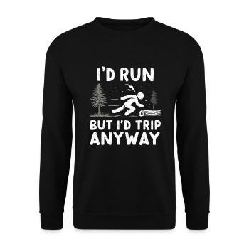 Zombie Apocalypse Humour Drôle Mort-vivant Citations - Sweat-shirt Unisexe - noir - Devant - Alina (178cm) & Michal (187cm)