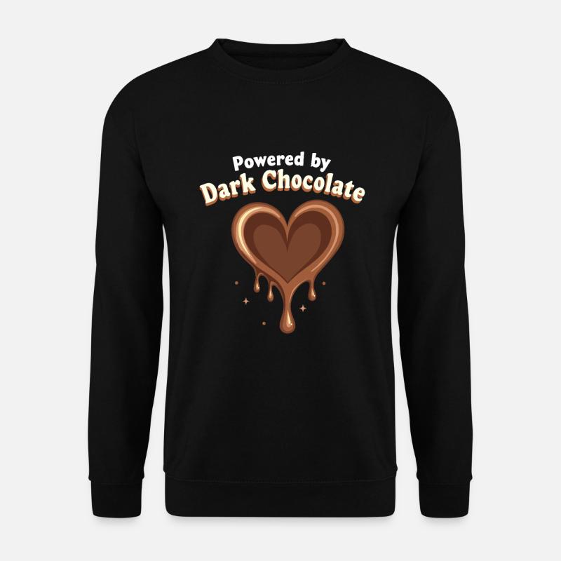 Schokoladen-enthusiasten, Dunkle Schokoladen-fans, - Unisex Pullover - Schwarz