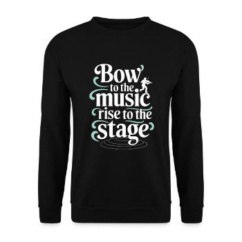 Violinists, String Instrument Musicians, Classical Music - Unisex Sweatshirt - black - Front - Alina (178cm) & Michal (187cm)