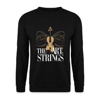 Violinists, String Instrument Musicians, Classical Music - Unisex Sweatshirt - black - Front - Alina (178cm) & Michal (187cm)