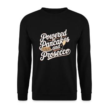 Brunch Culture Bottomless Mimosa Lovers - Unisex Sweatshirt - black - Front - Alina (178cm) & Michal (187cm)
