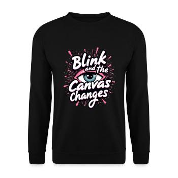 Speed Painting Live Performance Art Quick Creative - Unisex Sweatshirt - black - Front - Alina (178cm) & Michal (187cm)