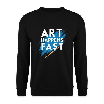 Speed Painting Live Performance Art Quick Creative - Unisex Sweatshirt - black - Front - Alina (178cm) & Michal (187cm)