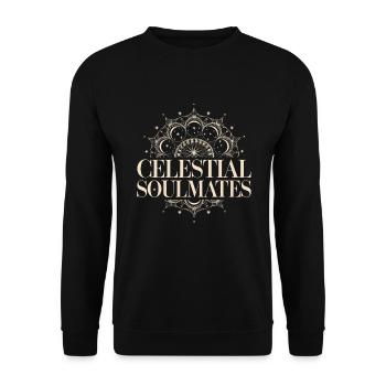 Stargazing For Couples Romantic Nights - Unisex Sweatshirt - black - Front - Alina (178cm) & Michal (187cm)