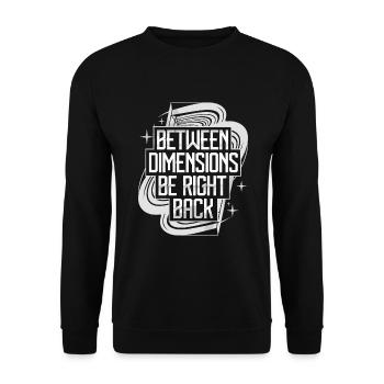 astral projection fans who are out-of-body - Unisex Sweatshirt - black - Front - Alina (178cm) & Michal (187cm)