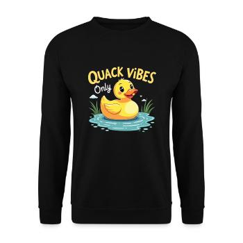 Nutztier-enten-enthusiasten Hinterhof-enten - Unisex Pullover - Schwarz - Vorne - Alina (178cm) & Michal (187cm)