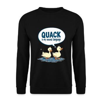 Nutztier-enten-enthusiasten Hinterhof-enten - Unisex Pullover - Schwarz - Vorne - Alina (178cm) & Michal (187cm)