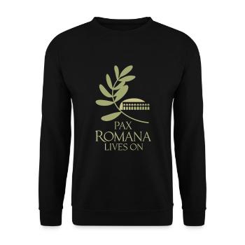 History buffs Ancient Rome enthusiasts - Unisex Sweatshirt - black - Front - Alina (178cm) & Michal (187cm)