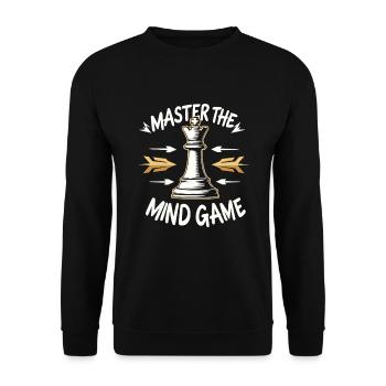 Échecs Tacticiens Stratégie Maîtres Tactique - Sweat-shirt Unisexe - noir - Devant - Alina (178cm) & Michal (187cm)
