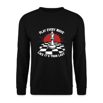 Chess Tacticians Strategy Masters Tactical - Unisex Pullover - Schwarz - Vorne - Alina (178cm) & Michal (187cm)