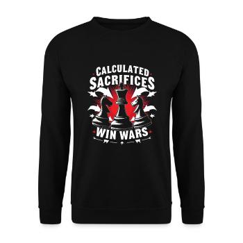 Chess Tacticians Strategy Masters Tactical - Unisex Pullover - Schwarz - Vorne - Alina (178cm) & Michal (187cm)