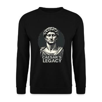 History buffs Ancient Rome enthusiasts - Unisex Sweatshirt - black - Front - Alina (178cm) & Michal (187cm)