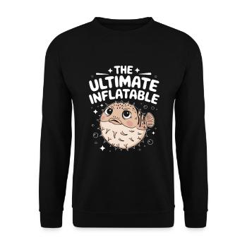 Kugelfisch-meereslebewesen-enthusiasten Quirky - Unisex Pullover - Schwarz - Vorne - Alina (178cm) & Michal (187cm)