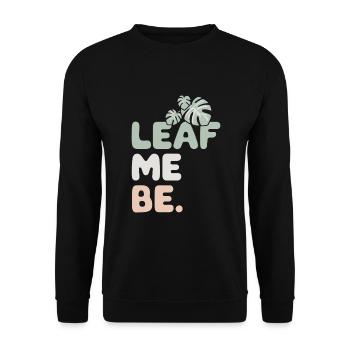 Pflanzensammler Für Zimmerpflanzensammler Im - Unisex Pullover - Schwarz - Vorne - Alina (178cm) & Michal (187cm)
