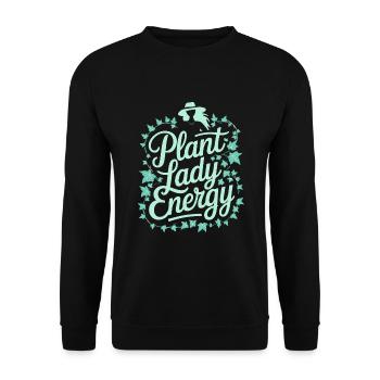 Pflanzensammler Für Zimmerpflanzensammler Im - Unisex Pullover - Schwarz - Vorne - Alina (178cm) & Michal (187cm)