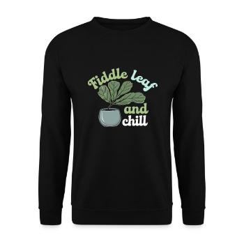 Collecteur de plantes pour les collectionneurs de plantes d’intérieur dans le - Sweat-shirt Unisexe - noir - Devant - Alina (178cm) & Michal (187cm)
