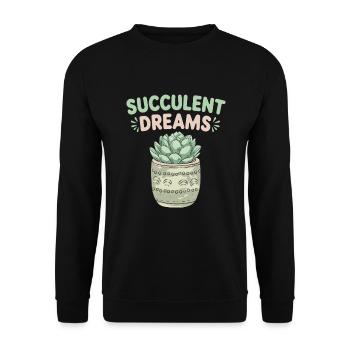 Plant Collector for Houseplant Collectors in the - Unisex Sweatshirt - black - Front - Alina (178cm) & Michal (187cm)