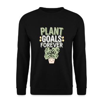 Plant Collector for Houseplant Collectors in the - Unisex Sweatshirt - black - Front - Alina (178cm) & Michal (187cm)