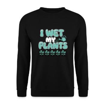 Plant Collector for Houseplant Collectors in the - Unisex Sweatshirt - black - Front - Alina (178cm) & Michal (187cm)