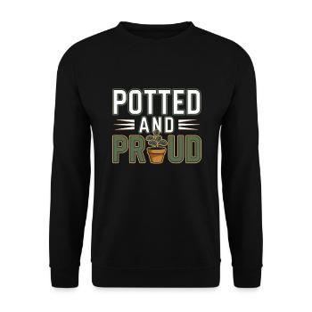 Plant Collector for Houseplant Collectors in the - Unisex Sweatshirt - black - Front - Alina (178cm) & Michal (187cm)