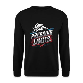 Repassage extrême Compétitif Drôle - Sweat-shirt Unisexe - noir - Devant - Alina (178cm) & Michal (187cm)