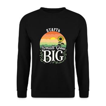 Morning Routine, Wellness Habits, More Productive - Unisex Sweatshirt - black - Front - Alina (178cm) & Michal (187cm)