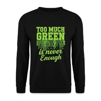 Plant Collector for Houseplant Collectors in the - Unisex Sweatshirt - black - Front - Alina (178cm) & Michal (187cm)