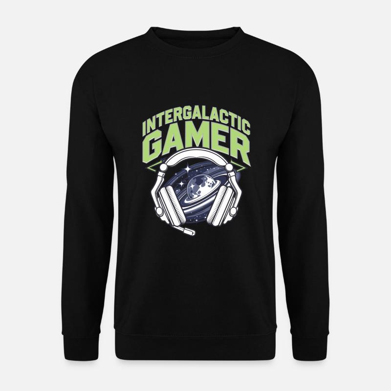 Space-themed players Cosmic Gaming Sci-fi - Unisex Sweatshirt - black