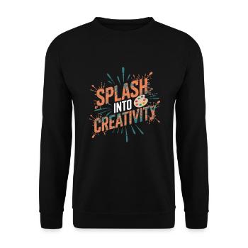 Creative Hobby For Beginners In The - Unisex Sweatshirt - black - Front - Alina (178cm) & Michal (187cm)