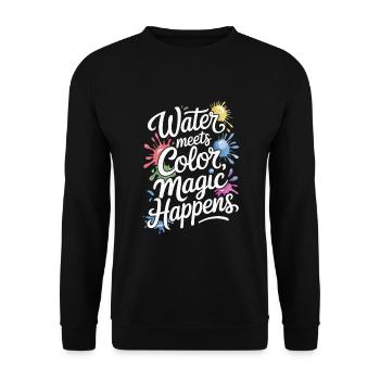 Creative Hobby For Beginners In The - Unisex Sweatshirt - black - Front - Alina (178cm) & Michal (187cm)