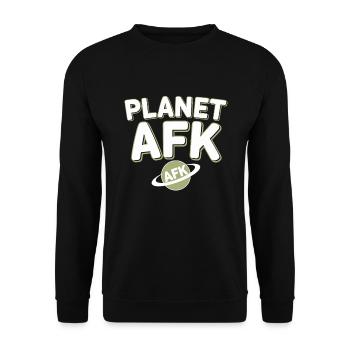 Spieler Mit Weltraumthemen Cosmic Gaming Sci-fi - Unisex Pullover - Schwarz - Vorne - Alina (178cm) & Michal (187cm)