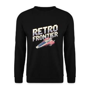 Spieler Mit Weltraumthemen Cosmic Gaming Sci-fi - Unisex Pullover - Schwarz - Vorne - Alina (178cm) & Michal (187cm)