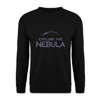 Spieler Mit Weltraumthemen Cosmic Gaming Sci-fi - Unisex Pullover - Schwarz - Vorne - Alina (178cm) & Michal (187cm)