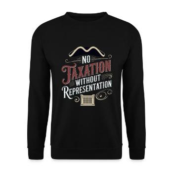 Boston Tea 1773 American Revolution Historic - Unisex Pullover - Schwarz - Vorne - Alina (178cm) & Michal (187cm)