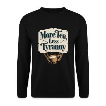 Boston Tea 1773 American Revolution Historic - Unisex Pullover - Schwarz - Vorne - Alina (178cm) & Michal (187cm)