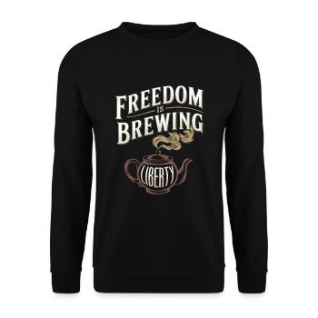 Boston Tea 1773 American Revolution Historic - Unisex Pullover - Schwarz - Vorne - Alina (178cm) & Michal (187cm)