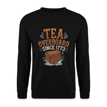 Boston Tea 1773 American Revolution Historic - Unisex Pullover - Schwarz - Vorne - Alina (178cm) & Michal (187cm)